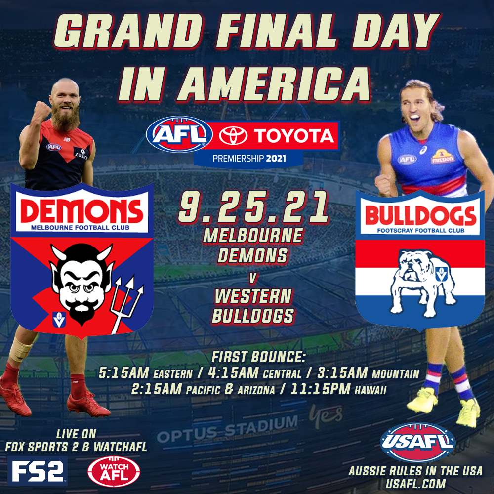 Grand Final Day in America 2021 United States Australian Football League