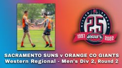 2022 USAFL Western Regionals Men's Division 2: Sacramento vs Orange County