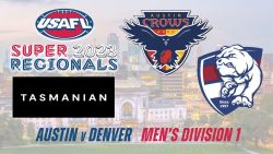 2023 USAFL Super Regionals Men's D1 - Austin Crows v Denver Bulldogs